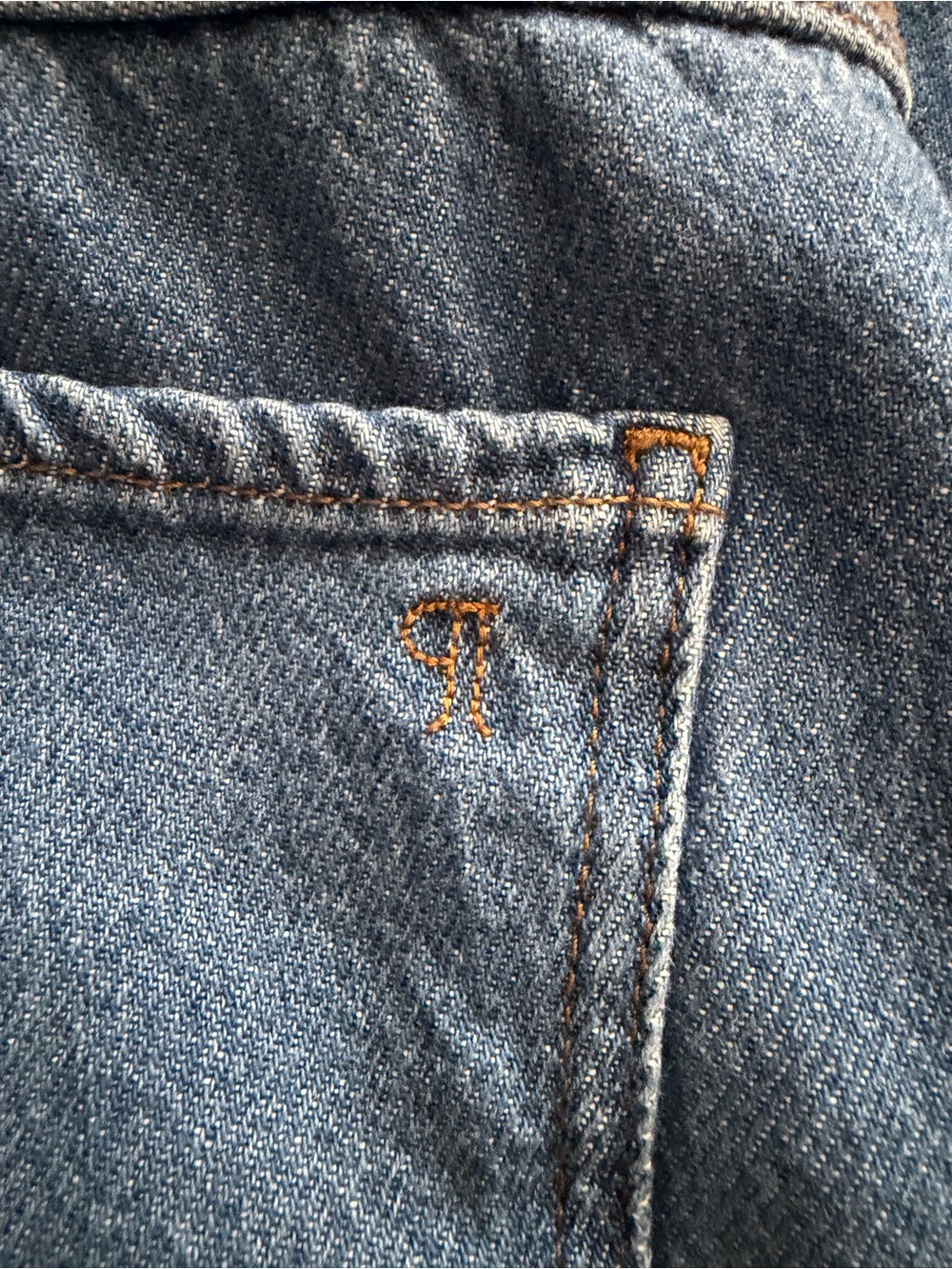 Pilcro Wide-Leg High-Rise Jeans in Medium Blue - Picture 10 of 11